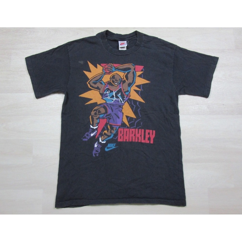 Vintage 90s Nike Charles Barkley T Shirt (L) Phoenix Suns Single Stitch Red Tag